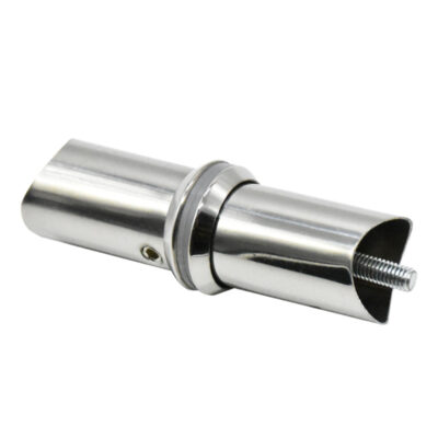 Tay nắm cửa và chân dày bằng thép không gỉ ống tròn tay cầm phụ kiện tay nắm cửa kính cố định chân đen titan vàng hồng