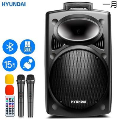 Âm thanh khiêu vũ vuông hiện đại ngoài trời Loa Bluetooth hiệu suất karaoke âm lượng cao với loa siêu trầm micro không dây