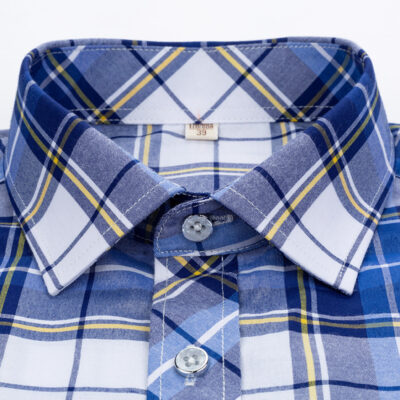 Áo sơ mi nam ngắn tay mùa hè 2023 mới 30 cotton siêu mịn denier giản dị áo sơ mi nam trung niên hàng đầu cardigan