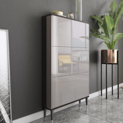 Tủ giày siêu mỏng tối giản hiện đại Đẹp Bắc Âu sang trọng 17cm tiền sảnh đổ tủ nhà cửa tủ không cần phân