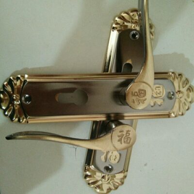 Khóa cửa Trong Nhà Khóa cửa Phòng Ngủ Khóa cửa Fu Nhân Vật Đơn Giản Trọn Bộ Nhỏ 50 Lưỡi Đôi Khóa cửa Gỗ