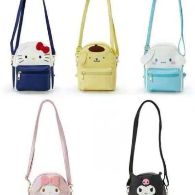 Phim hoạt hình mới túi đeo vai đa chức năng pu đa chức năng ba lô nhỏ mini cặp học sinh nhỏ nữ ins Nhật Bản dễ thương