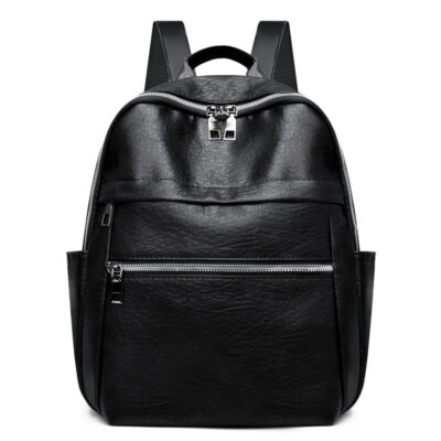 Ba lô nữ 2023 phiên bản Hàn Quốc mới thời trang đơn giản họa tiết da mềm ba lô du lịch sức chứa lớn xu hướng túi xách nữ