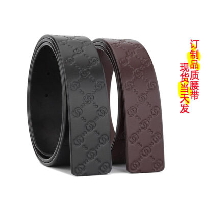 3.8/3.3 nam trơn dạng miếng vải hình tam giác khóa thắt lưng lớp cơ thể màu kem thắt lưng da bò quần zbl