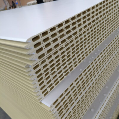 Tấm ốp tường tích hợp sợi gỗ tre không sơn vật liệu trang trí trần tường PVC tấm ốp tường tấm ốp tường bằng đá-nhựa chống ẩm lắp đặt nhanh