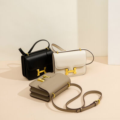 2023 Mới Đậu Phụ Túi Kangkang Túi H Khóa Đeo Vai Túi Tiếp Viên Túi Vuông Nhỏ Bán Buôn Túi Nữ