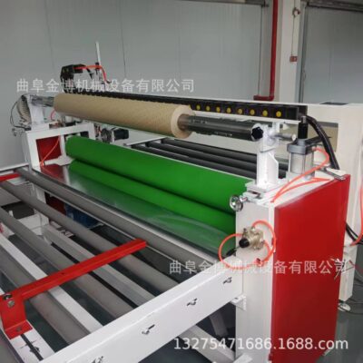 Máy cán màng keo dính nóng đi kèm với lò nướng keo sưởi ấm màng keo máy dán veneer máy dán veneer gỗ không cần keo