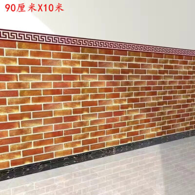 90 tường khách sạn váy dán giấy dán tường tự dính nhà hàng thương mại dán tường trang trí tường gạch đỏ giấy dán tường nền tường