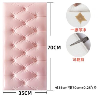 Giấy dán tường đệm đầu giường gói mềm 3 chiều tự dính giấy chiếu tatami mẫu giáo phòng ngủ phòng khách chống va chạm chống thấm nước chống ẩm