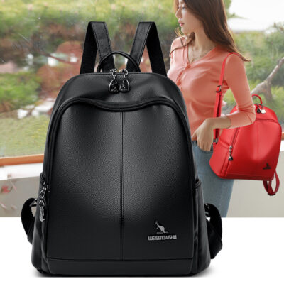 Balo da thật mềm 2023 mẫu mới balo du lịch cao cấp siêu hot balo đi lại sức chứa lớn cho nữ