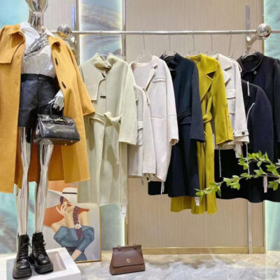Huizhi 23fang tính khí giữa mùa đông dài phổ biến cảm giác cao cấp phổ biến áo khoác cashmere mỏng và dày thương hiệu hàng đuôi sống