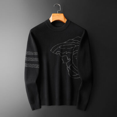 2022 Hàng Mới Về Áo Len Bạc Lụa Dày Dặn Áo Len Nửa Cao Cổ Dày Áo Len Dệt Kim Áo Len 22930