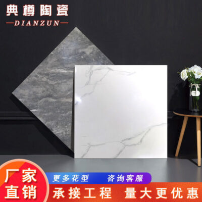 Gạch lát nền gạch 800x800 toàn thân bằng đá cẩm thạch phòng khách phòng ngủ gạch lát nền màu xám gạch kỹ thuật chống trượt toàn sứ