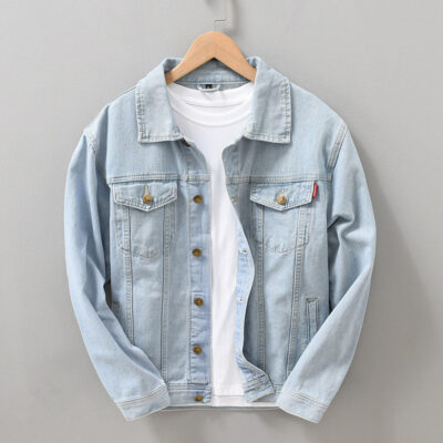 988 Mỹ nặng áo khoác denim nam mùa xuân và mùa thu thủy triều rộng thương hiệu hợp thời trang đẹp trai bảo hộ lao động Nhật Bản áo khoác nam