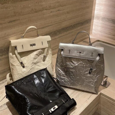 Túi đeo vai cao cấp thời trang dung tích lớn Ba lô Kelly gập da mềm túi xác ướp hợp thời trang