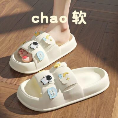 Dép mới có giá trị cao dành cho nữ mùa hè đi ngoài trời mang trong nhà phòng tắm gia đình dép đế dày chống trượt dép và dép đi trong nhà