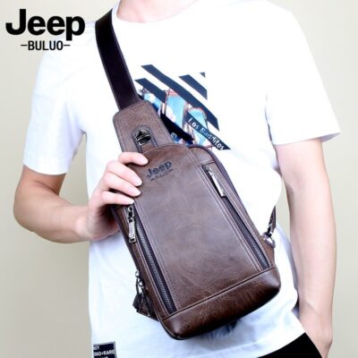 Xuyên biên giới bán buôn túi đeo ngực Jeep phong cách cổ điển giản dị cho nam Túi đeo vai nam thể thao ngoài trời du lịch túi nam Túi Messenger