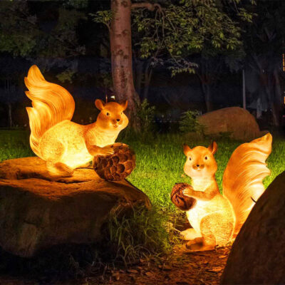 Năng Lượng Mặt Trời Ngoài Trời Chống Nước Phát Quang Đèn Thỏ Mô Phỏng Bãi Cỏ Động Vật Đèn Biệt Thự Sân Vườn Trang Trí Sân Vườn Phong Cảnh Đèn