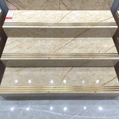 Lụa vàng gạch tráng men 800X800 lát nền phòng khách cầu thang bước gạch ốp tường phòng tắm Sofitel đá cẩm thạch vàng