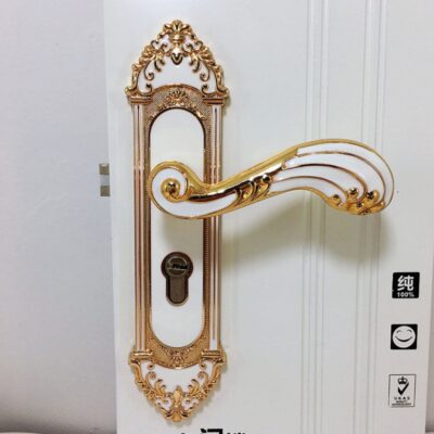 Khóa cửa Pháp Phong Cách Châu Âu Trong Nhà Phòng Ngủ Khóa cửa Cửa Gỗ Khóa cửa Tay Cầm Loại Khóa Một Mảnh Giao Hàng Xuyên Biên Giới