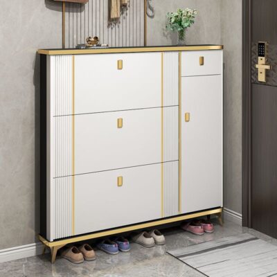 Nhẹ sang trọng siêu mỏng thùng đựng giày tủ giày cửa nhà cửa hiên tủ mới đơn giản hiện đại căn hộ nhỏ giá để giày