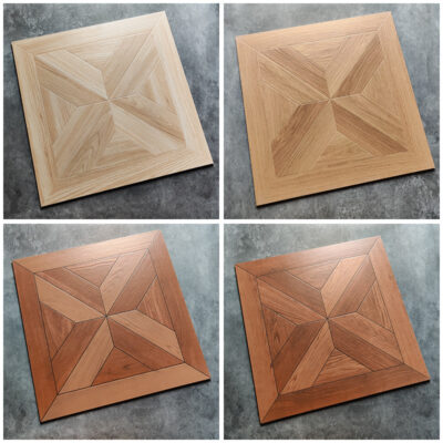 600X600 Khảm Vân Gỗ Nhà Hàng Gạch Nhà Hàng Lẩu Chống Trơn Trượt Sàn Phòng Ngủ Ban Công Sàn Mỹ Mục Vụ