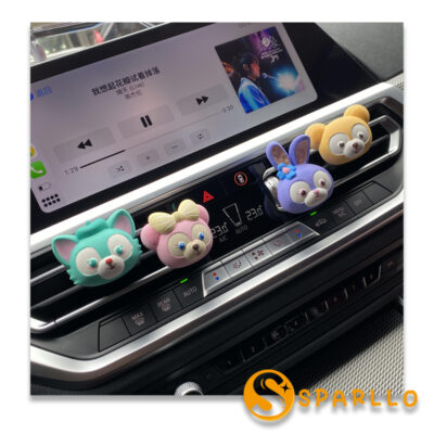 Xingdelu Duffy Tặng Máy Khuếch Tán Hương Thơm Xe Ô Tô Máy Khuếch Tán Tinh Dầu Đá Điều Hòa Không Khí Lỗ Thông Khí Nước Hoa Ánh Sáng Hương Thơm Trang Trí