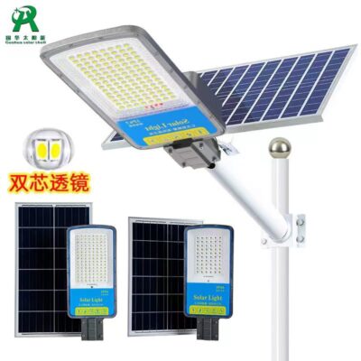 Mô hình kỹ thuật đèn đường ngoài trời chia bàn chải đánh răng mô hình hộ gia đình nông thôn mới LED công suất cao đèn đường năng lượng mặt trời sân