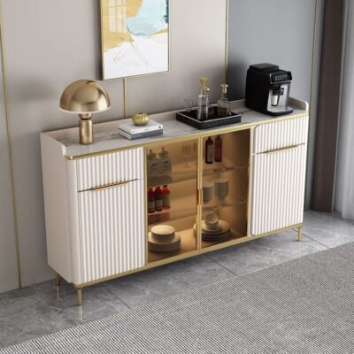 đẹp sang trọng tấm đá tủ búp phê tối giản hiện đại phòng khách treo tường tủ trà tủ nhà bếp công suất lớn thay đồ