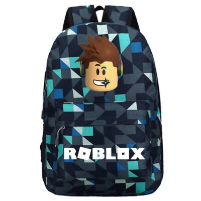 Trò chơi ROBLOX ngoại vi học ba lô tia sét ngôi sao học sinh cặp học sinh nam và nữ túi đeo vai túi đựng máy tính