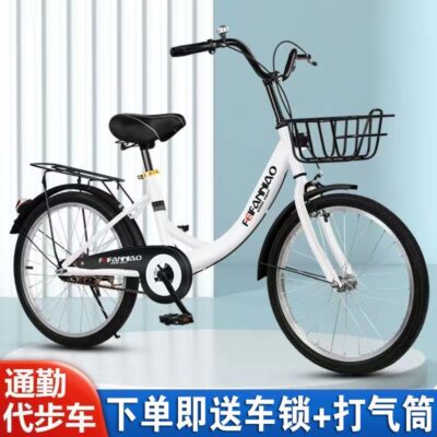 Xe Đạp Big Boy Miễn Phí Bơm Hơi Đi Lại Xe Đạp Nhẹ Nữ Người Lớn Trẻ Em Xe Đạp Nam Và Nữ Thế Hệ 20-22-24 Inch