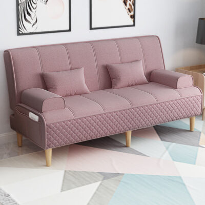 Sofa giường gấp đa năng sofa vải đôi 3 người cho thuê phòng khách căn hộ nhỏ đơn giản người độc thân