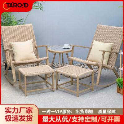 Ban công nhà ngoài trời giải trí bàn ghế nhỏ phòng khách trong nhà và ngoài trời sân vườn ngoài trời ghế bàn cà phê ghế mây