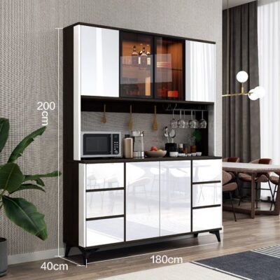 Tủ phụ nhà đơn giản hiện đại tủ rượu nhà bếp tủ chén trà thay đồ tủ một bên tường