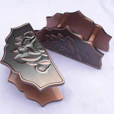 Tay nắm cửa hình bán nguyệt phong cách Trung Quốc mới cửa gỗ chắc chắn tấm nhôm hoa sen cửa trượt lan can tay đẩy cửa