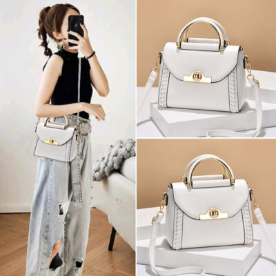 Túi xách nữ mùa hè đơn giản túi xách nữ phong cách phương Tây 2023 túi lưới đeo vai màu đỏ hợp thời trang mới