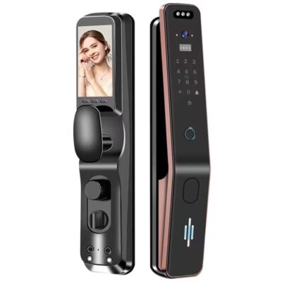 Nhận dạng khuôn mặt 3D khóa thông minh mắt mèo khóa chống trộm cửa nhà khóa điện tử kết hợp khóa tự động mô hình trực quan mắt mèo