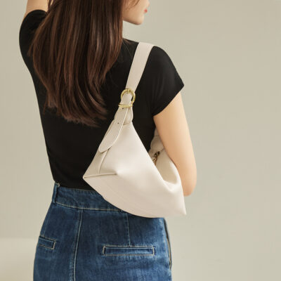 Túi đeo sát nách Nalandu nữ 2023 túi mới mùa hè niche túi thanh cao cấp của Pháp túi đeo vai túi nữ da thật