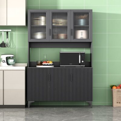 Nhà Bếp Tủ Tủ để đồ Tủ Lò Vi Sóng Nồi Cơm Điện Giá Để Dao Kéo Món Ăn Thiết Bị Nồi Chiên Tủ Bảo Quản