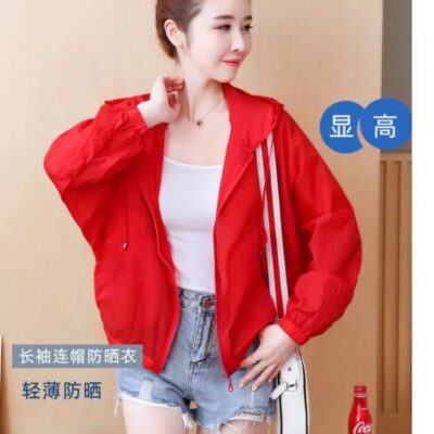Quần áo chống nắng áo khoác chống nắng nữ ngắn tay dơi mùa hè phiên bản Hàn Quốc dáng rộng cỡ lớn chăm sóc da áo khoác mỏng thoáng khí thủy triều