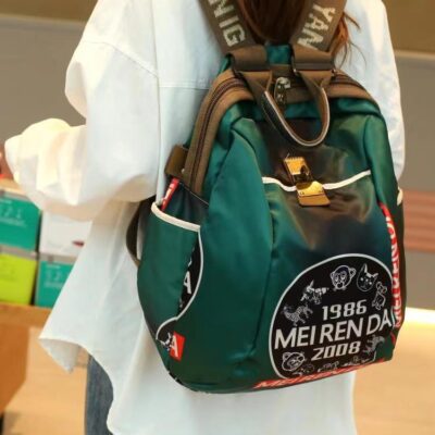 Thương hiệu hợp thời trang in hình ba lô dung lượng lớn 2023 phụ nữ mới thời trang vải Oxford nữ ba lô du lịch schoolbag