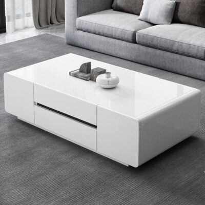 Bàn trà kết hợp tủ tivi kính cường lực nhà bàn cà phê phòng khách căn hộ nhỏ hiện đại tối giản bàn trà bàn trà nhẹ sang trọng