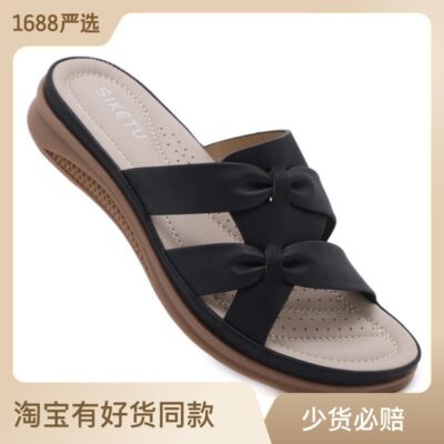 D637-5 Mới 2023 Giày Xăng Đan Âu Mỹ Nữ Qua Biên Giới Nhẹ Size Lớn Retro Đế Xăng Đan Thoải Mái