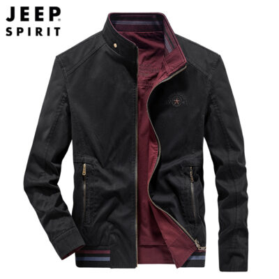 JEEP/Jeep Nam Thu Đông Cotton 2 Mặt Mặc Áo Khoác Nam Công Sở Áo Khoác Nam 0696
