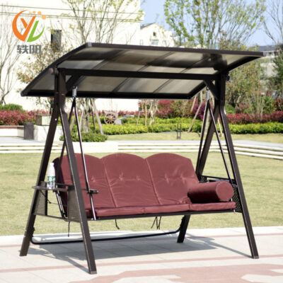 Nhà máy cung cấp trực tiếp ngoài trời sắt rèn giải trí xích đu ghế vườn vườn người lớn xích đu treo giỏ ghế có thể được giao trong một mảnh