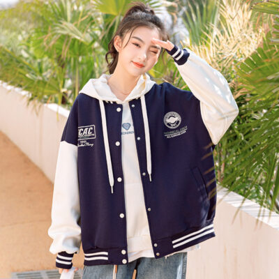 Đồng phục bóng chày mùa xuân và mùa thu mới ins gió cô gái thủy triều Đồng phục bóng chày Mỹ áo khoác học sinh trung học cơ sở áo khoác hàng đầu