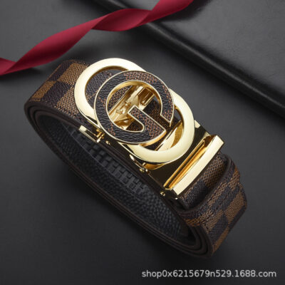 Mới Thắt Lưng Nam Đơn G Hoa Văn Khóa Tự Động Thắt Lưng Thời Trang Áo Kẻ Sọc Dây Tất Cả Trận Đấu Dây Điểm