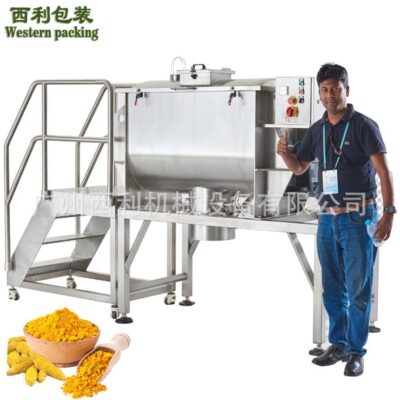 Máy trộn bột thảo dược máy trộn đai trục vít đôi ngang máy trộn bột công nghiệp gia dụng
