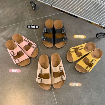 【sheii Su Yinyin】 Giày Holiday Birkenstock Dây đeo có khóa Retro Đi biển Thường ngày Đáy dày Dép Birkenstock Xăng đan nữ