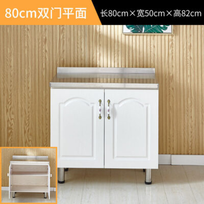 Tủ bếp đơn giản tủ bếp lắp ghép tiết kiệm hộ gia đình tủ bếp inox tủ búp phê tủ treo tủ phòng cho thuê